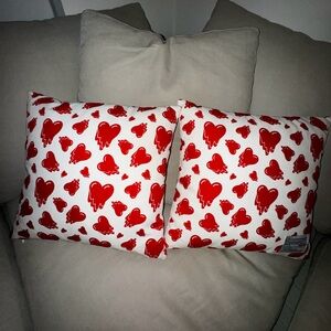 Emotionally Unavailable Fabrick Pillow Set Heart NTWRK
